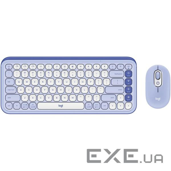 LOGITECH POP ICON COMBO - LILAC - US INT"L - BT - N/A - INTNL-973 (920-013078)