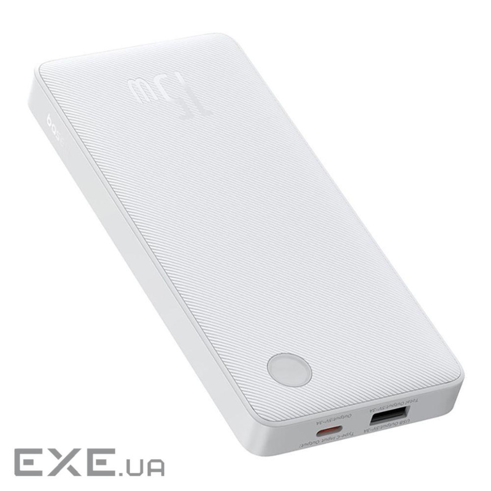 Портативна батарея Baseus Airpow Lite 10000mAh 15W white (P10067500213-00)