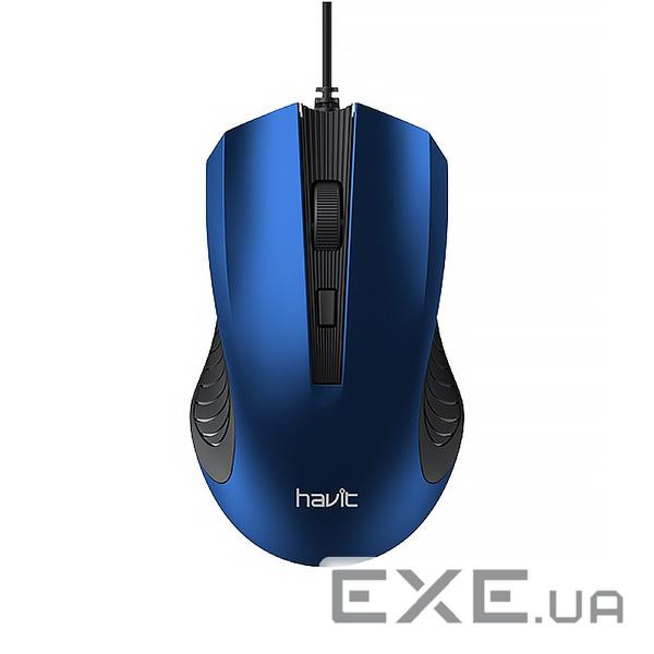 Миша Havit HV-MS752 Blue, Optical, USB, 800/1200 dpi (6950676286410)