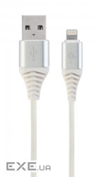 Дата кабель USB 2.0 AM to Lightning 2.0m Cablexpert (CC-USB2B-AMLM-2M-BW2)