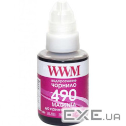 Чорнило WWM Canon GI-490, 140г Magenta (C490M)