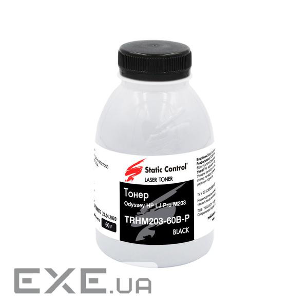 Тонер HP LJ Pro M203 60г, фасовка Static Control (TRHM203-60B-P)