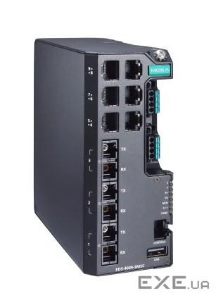 Керований комутатор Ethernet, 6 портів 10/100BaseT(X), 3 порти 100BaseFX mul (EDS-4009-3MST-LV-T)