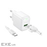 Мережевий зарядний пристрій BOROFONE BAS42A Potential single-port QC3.0 charger set( (6941991113802)