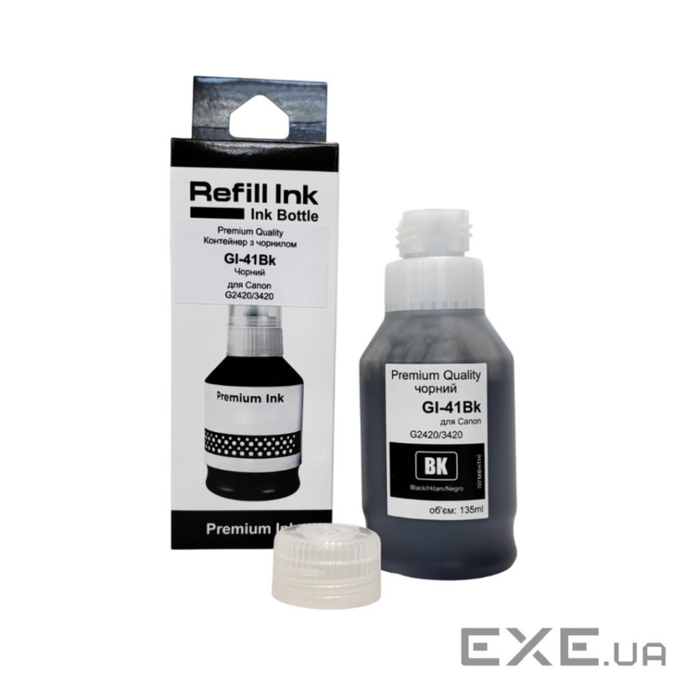 Чорнило Premium Quality Canon GI-41Bk 135мл Black (70264923)