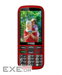Мобільний телефон Sigma mobile Comfort 50 Optima Type-C Dual Sim Red (4827798122327), 3.5'' (480х 320)