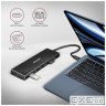 Концентратор AXAGON USB-C to 7xUSB 3.0 black (HUE-F7C)