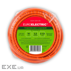 Мережевий подовжувач EUROELECTRIC ПВС 2x1 без заземлення 1 гн. помаранчевий 20м (ES2X1-20M-OR)