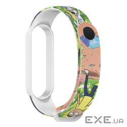 Ремінець для фітнес браслета Armorstandart RM для Xiaomi Mi Band 7/6/5 Cartoon White (ARM59272)