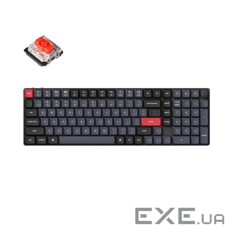 Клавіатура механічна Keychron K17 PRO 100Key, Gateron MX 2.0 Red, WL/BT/USB-A, QMK, Hot (K17P-H1-UA)