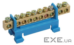 Шина нульова 10 отворів під DIN-рейку Q25 (Ш10Д) )