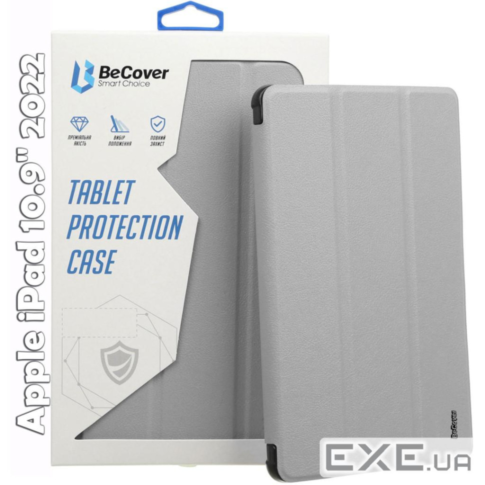 Чохол до планшета BeCover Soft Edge mount Apple Pencil Apple iPad 10.9" 2022/24/11" 2025 Gr (709236)
