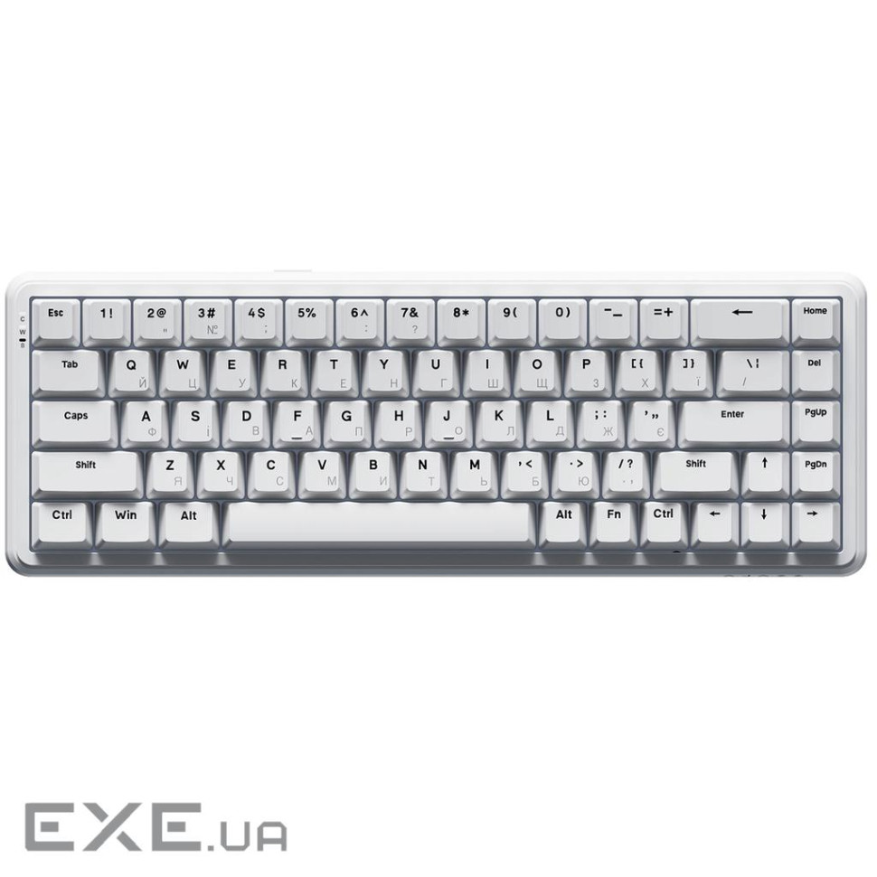 Ігрова механічна клавіатура AK680 MAX Magnetic Switch-ABS White Keycaps-RGB -Aluminum (AK680-WM-W-A)