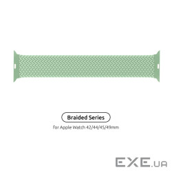 Ремінець Armorstandart Braided Solo Loop для Apple Watch 42mm/44mm/45mm/49mm Mint Size 8 ( (ARM64914)