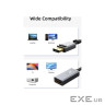 Кабель-перехідник CableTime DisplayPort (M) - HDMI (M), 4K/60Hz, 0.2 м (CP20A) (CA915354)