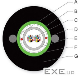 ВО кабель A-D(ZM)(SG)2Y 24E9 SMF-28e+, монотуб, стал. стріч. броня, 2 стал. сил. е (024EEW-13122A20) (024EEW-13122A20)