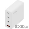 Зарядний пристрій Digitus 3xUSB-C + 1xUSB PD140W GaN white (DA-10305)