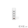 Зарядний пристрій Digitus 3xUSB-C + 1xUSB PD140W GaN white (DA-10305)