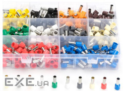 Набір клем / наконечників 300шт VE10-12 (R-50, B-50, Y-25, Bl-25, O-25, P-25, G-25, W (VE10-12(300)) VE10-12 (R-50, B-50