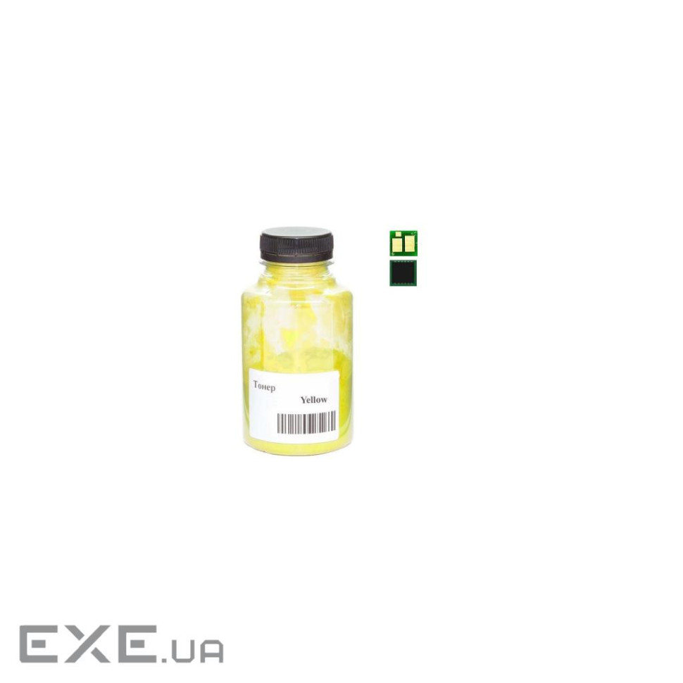 Тонер HP CLJ Pro M454dn/479dw, HP 415A chip 60г Yellow АНК (50000266)