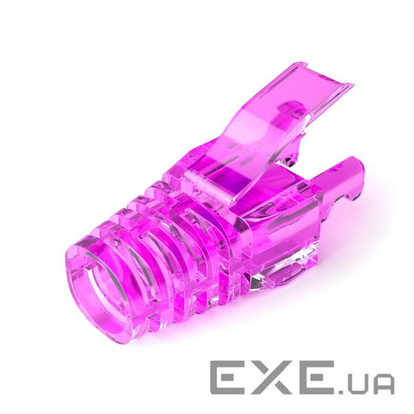 Ковпачок ізолюючий PiPo RJ-45 Cat.5 / Cat.6 (100 шт / уп.), Transparent-purp (CPRJ45P-TR-P-CAT5 / 6) .), Transparent-pur