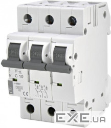 Авт. вимикач ETI ST-68 3p C 10А (4,5 kA) (2185314)