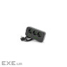 Фільтр F09U, 3 розетки EU + 4 USB + 1PD, кнопка включення з індикатором, 2 м, 3х0,75мм, (F09U-Black) , (F09U-Black)