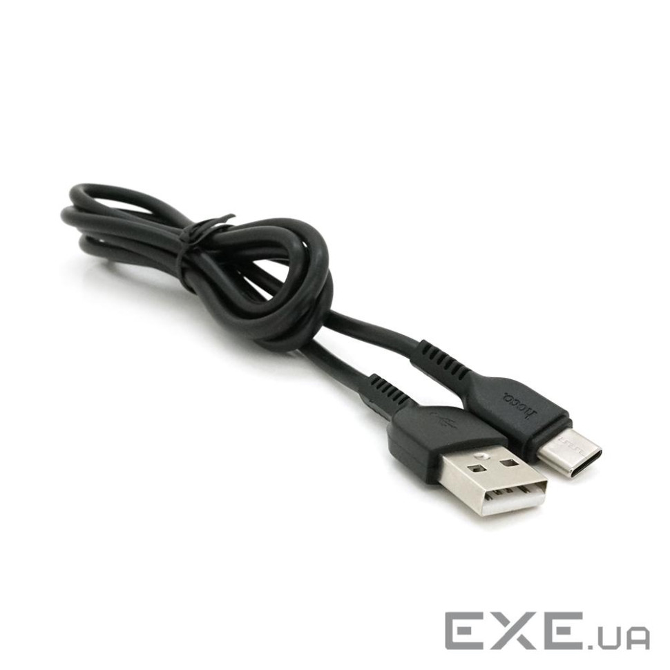 Кабель Hoco X20, Type-C-USB, 3A, Black, довжина 3м, BOX (Hoco X20 / TB3)