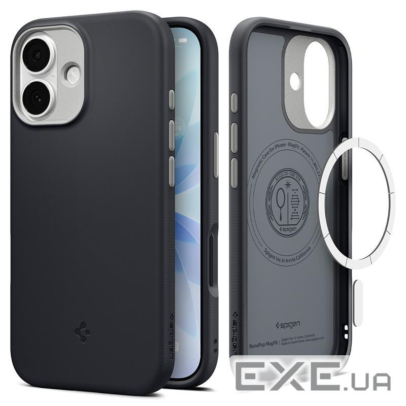 Чохол Spigen для iPhone 17, Nano Pop MagFit, Black Sesame (ACS10366)