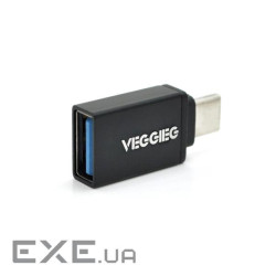 Перехідник VEGGIEG OT-B USB3.0(AF) OTG => Type-C(M), Black, Пакет