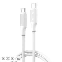 Кабель XO USB Type-C - USB Type-C (M/M), 3А, 60W, 1.2 м, White (NB-Q265B-CC.white)