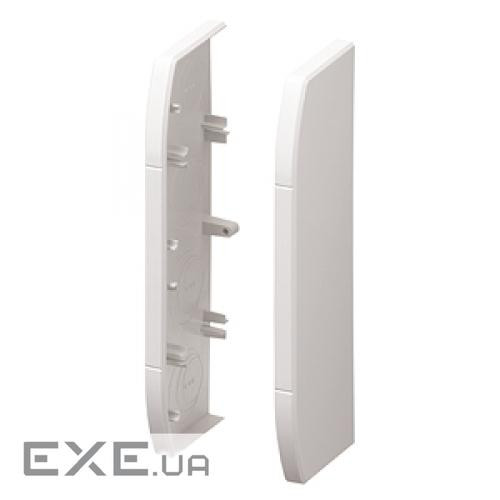 Торцева заглушка короба 170х57 Prestige 3D (пара), біла, МК (VP183WHI)