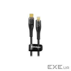 Дата кабель USB-C to Lightning 1.0m 3A black Essager (EXCTL-XJ01-P)