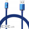 Кабель BASEUS Crystal Shine Series Fast Charging Data Cable USB to iP 2.4A 1.2м Blue (CAJY000003)