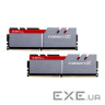 Модуль пам'яті G.SKILL Trident Z Silver / Red DDR4 3600MHz 32GB Kit 2x16GB (F4-3600C17D-32GTZ)