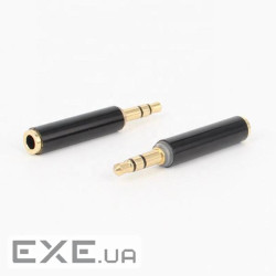 Перехідник аудіо Jack 3.5mm 4pin-3.5mm 3pin F/M,адаптер Gold,срібний (62.09.8245-1) (62.09.8245-1)