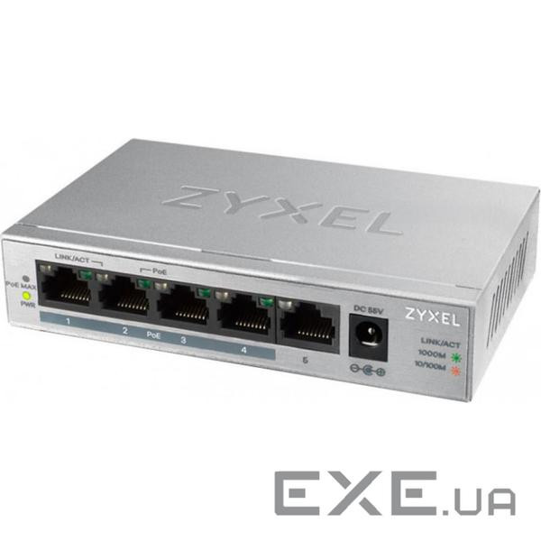 Комутатор мережевий ZyXel GS1005HP-EU0101F