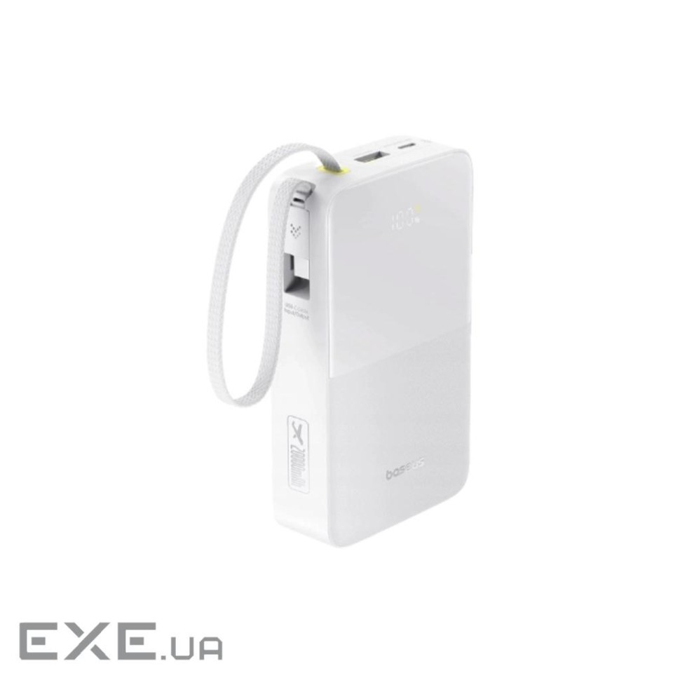 Батарея універсальна Baseus EnerFill FC51 Bipow2 Pro 20000mAh 22.5W build-in cable USB-C (E0027700)