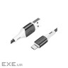 Кабель BOROFONE BX79 USB to Micro 2.4A, 1m, silicone, silicone connectors, White (6974443384772)