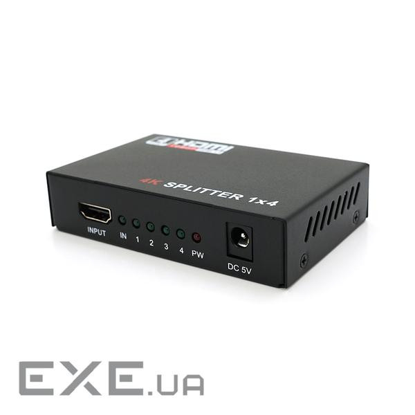 Активний VOLTRONIC HDMI сплітер 1=>4 порти, 3D, 1080Р, 1,4 версія , Box (YT-S-HDMI1=>4-3D)