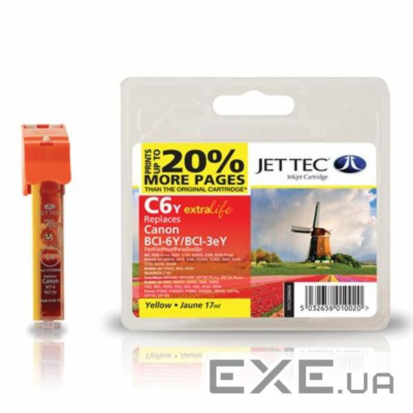 Картридж Jet Tec CANON BCI-3/BCI-6 Yellow (110C000604)