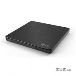 LG Storage GP60NB50 External Slim DVDRW 8X Black with Software 9.5mm Retail