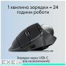 LOGITECH MX Ergo S Advanced Wireless Trackball - GRAPHITE - 2.4GHZ/BT - EMEA28-935 - EM (910-007260)