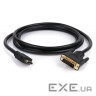 Кабель мультимедійний HDMI M to DVI M 3.0m 24+1pin Vinga (VCPHDMIDVI3)