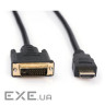 Кабель мультимедійний HDMI M to DVI M 3.0m 24+1pin Vinga (VCPHDMIDVI3)