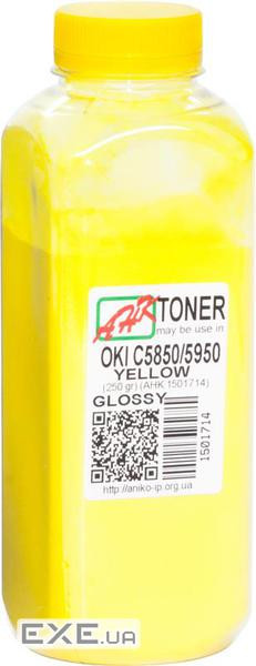 Тонер OKI C5850/5950, 250г Yellow Glossy AHK (1501714)