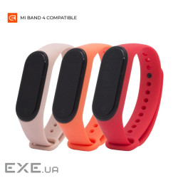 Ремінець Armorstandart для Xiaomi Mi Band 4/3 Orange/Pink Sand/Red 3шт (ARM56670)