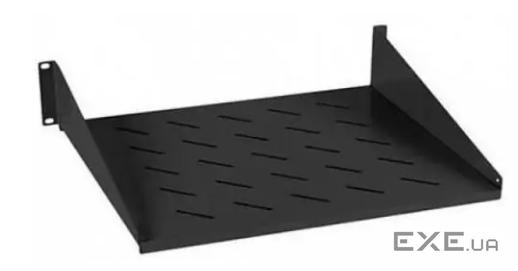 Полка 19" Hypernet 2U глиб. 400мм, колір чорний (CS-400-2U-BLACK)