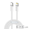 Кабель ColorWay USB Type-C - Lightning (M/M), (braided cotton) (PD Fast Charging 2 (CW-CBPDCL068-GR)