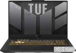 Ноутбук 17" Asus TUF Gaming F17 FX707VJ-HX027 Mecha Gray, 17.3" (1920x1080, IPS, 144 Гц), Intel Core